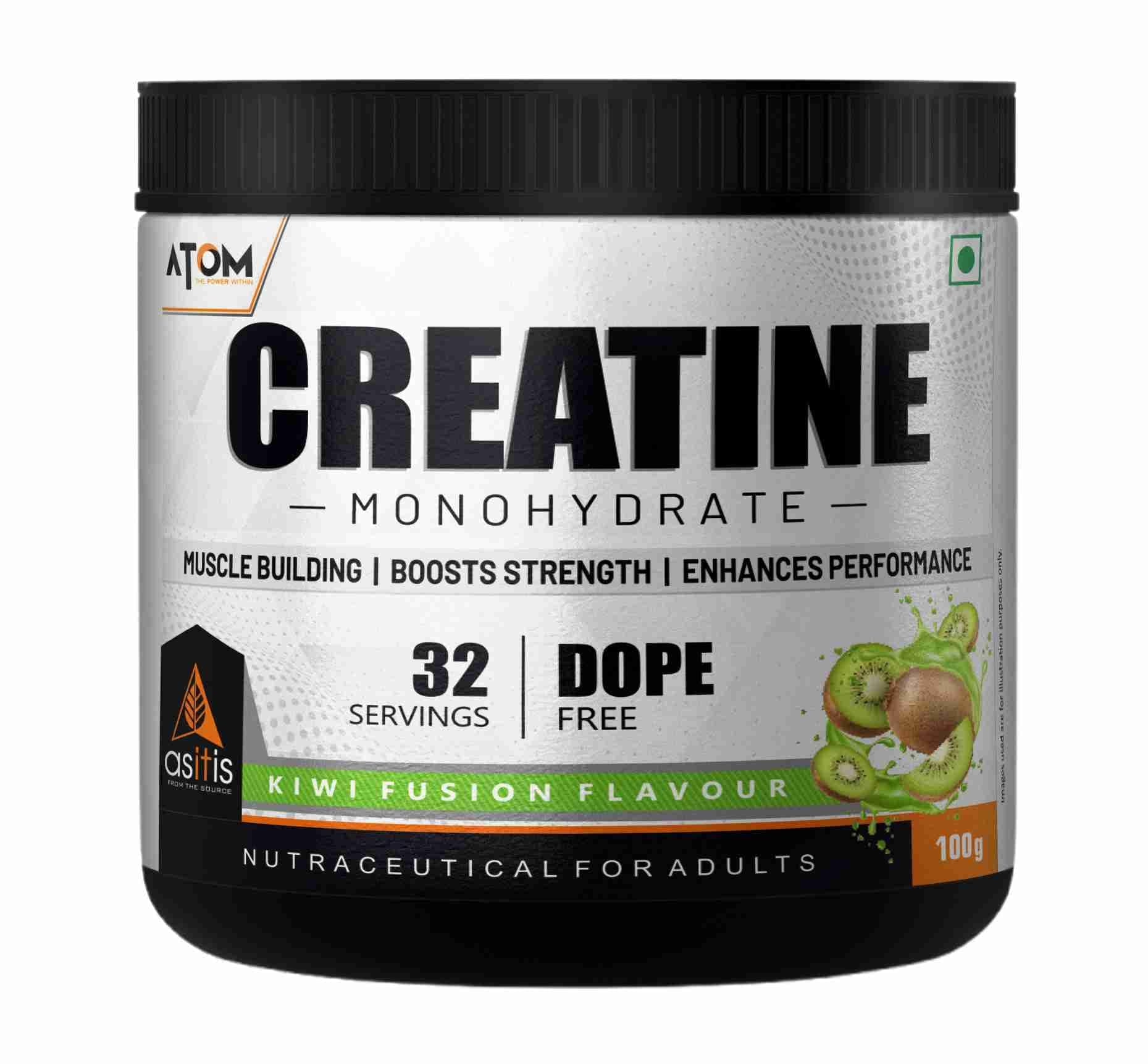 ATOM Creatine Monohydrate | Dope Free | Coffee Fusion Flavour