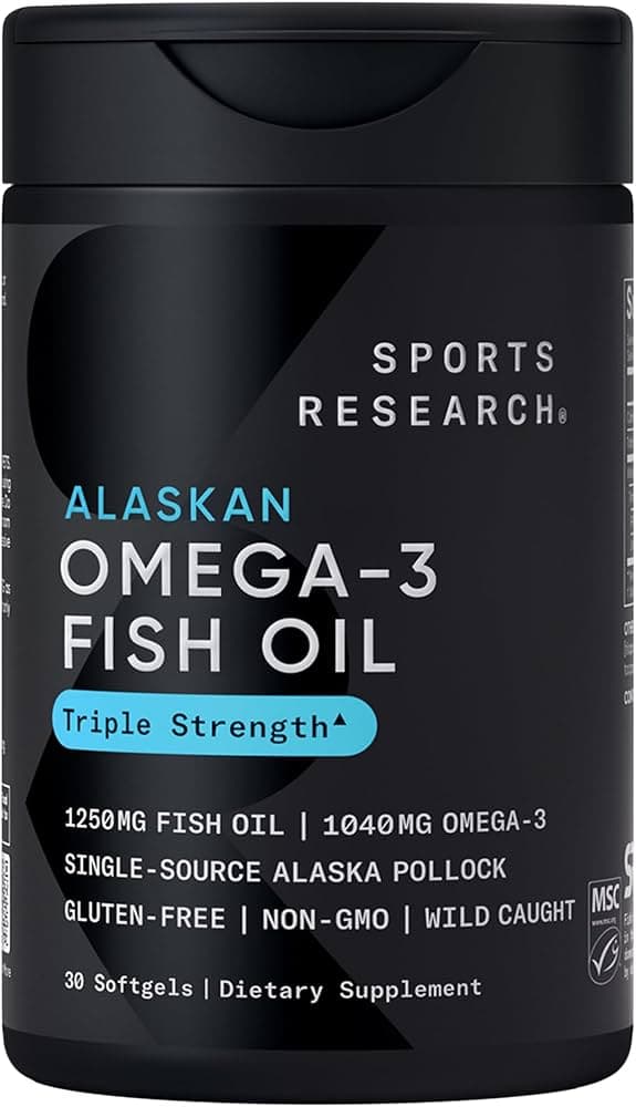 Omega-3 Salmon Fish Oil Triple Strength Softgel Capsules