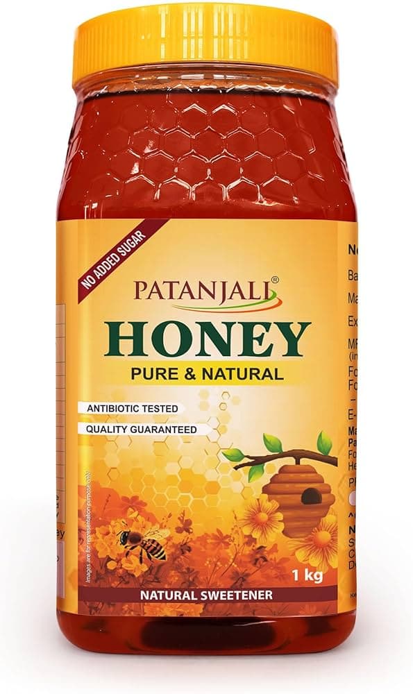 Patanjali Honey, Pure & Natural, No Sugar Added