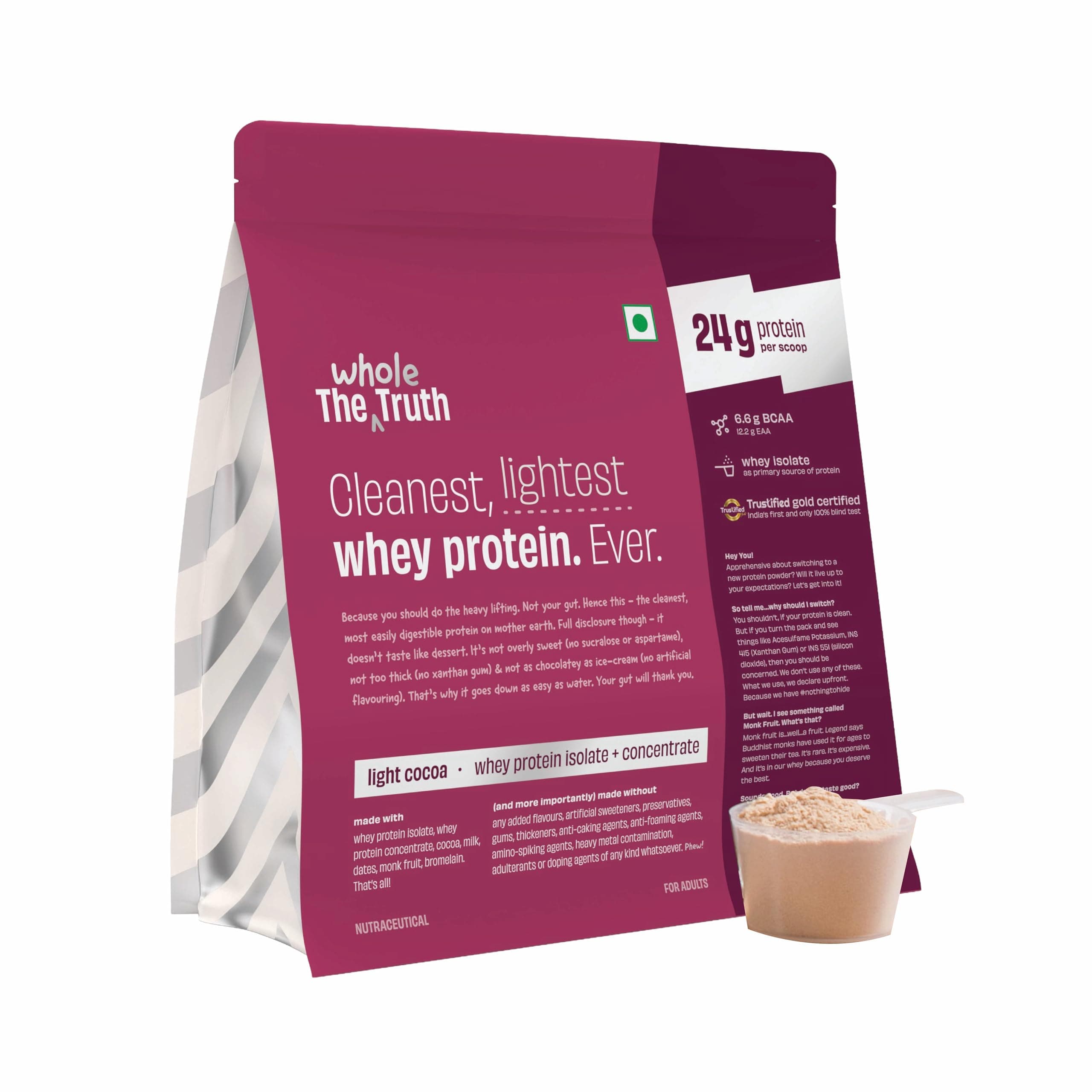 Cleanest, Lightest Whey Protein. Ever.