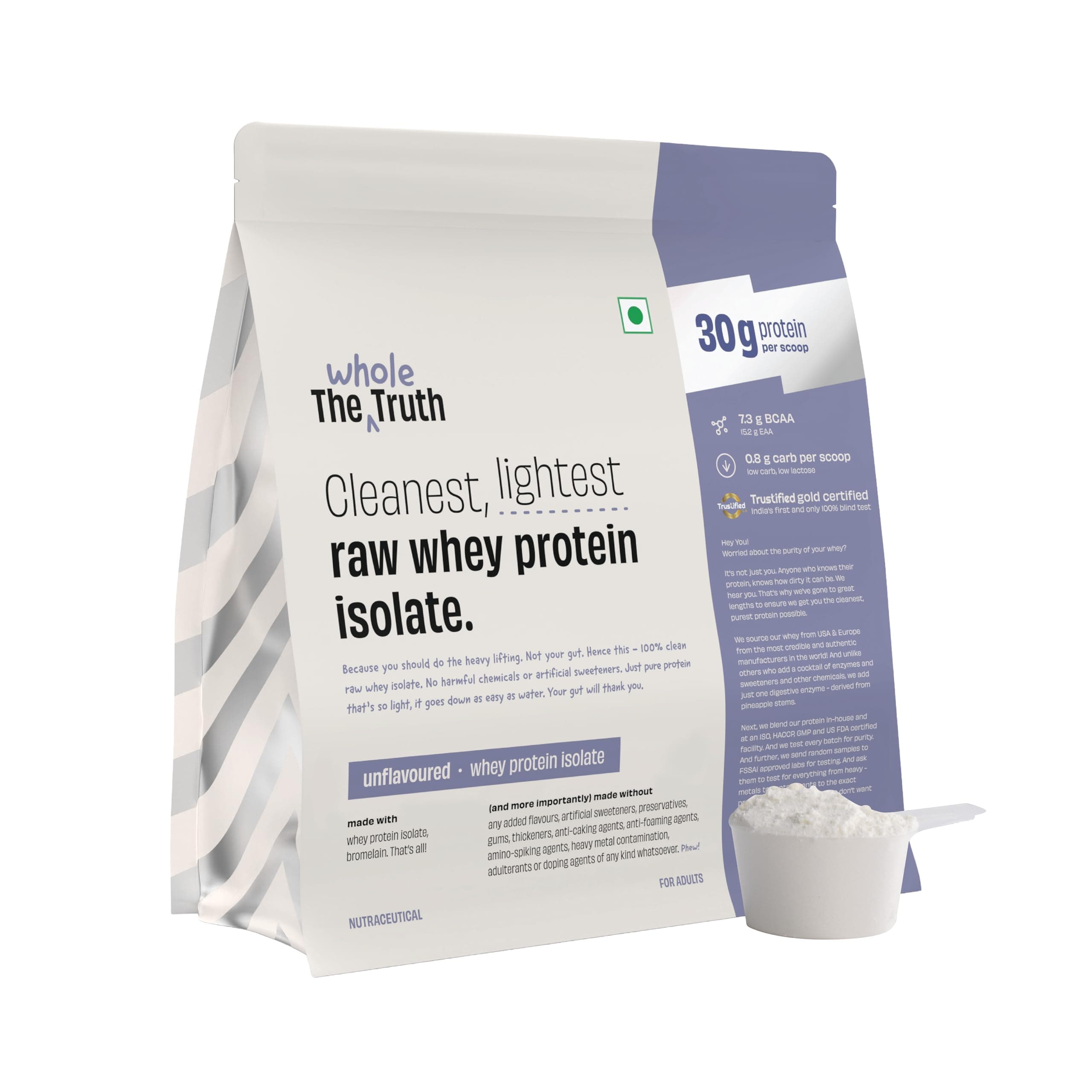 Cleanest, Lightest Raw Whey Protein Isolate